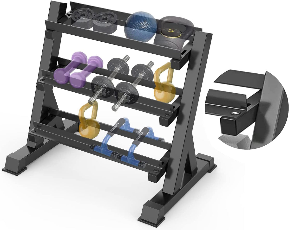 JX FITNESS Dumbbell Rack Stand Weight Rack for Dumbbells Home Gym Storage 3  Tier Holder 1100Lbs(RACK ONLY) - AliExpress