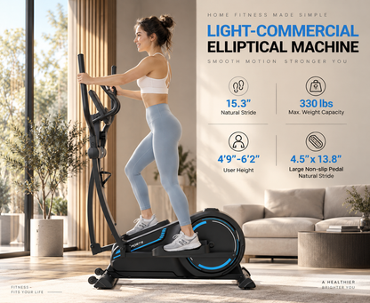 Elliptical Smooth & Quiet Full-Body Cardio
