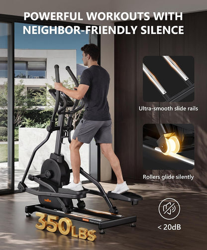 THERUN Elliptical Exercise Machine, Electric Elliptical Machine for Home Use
