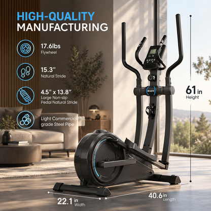Elliptical Smooth & Quiet Full-Body Cardio