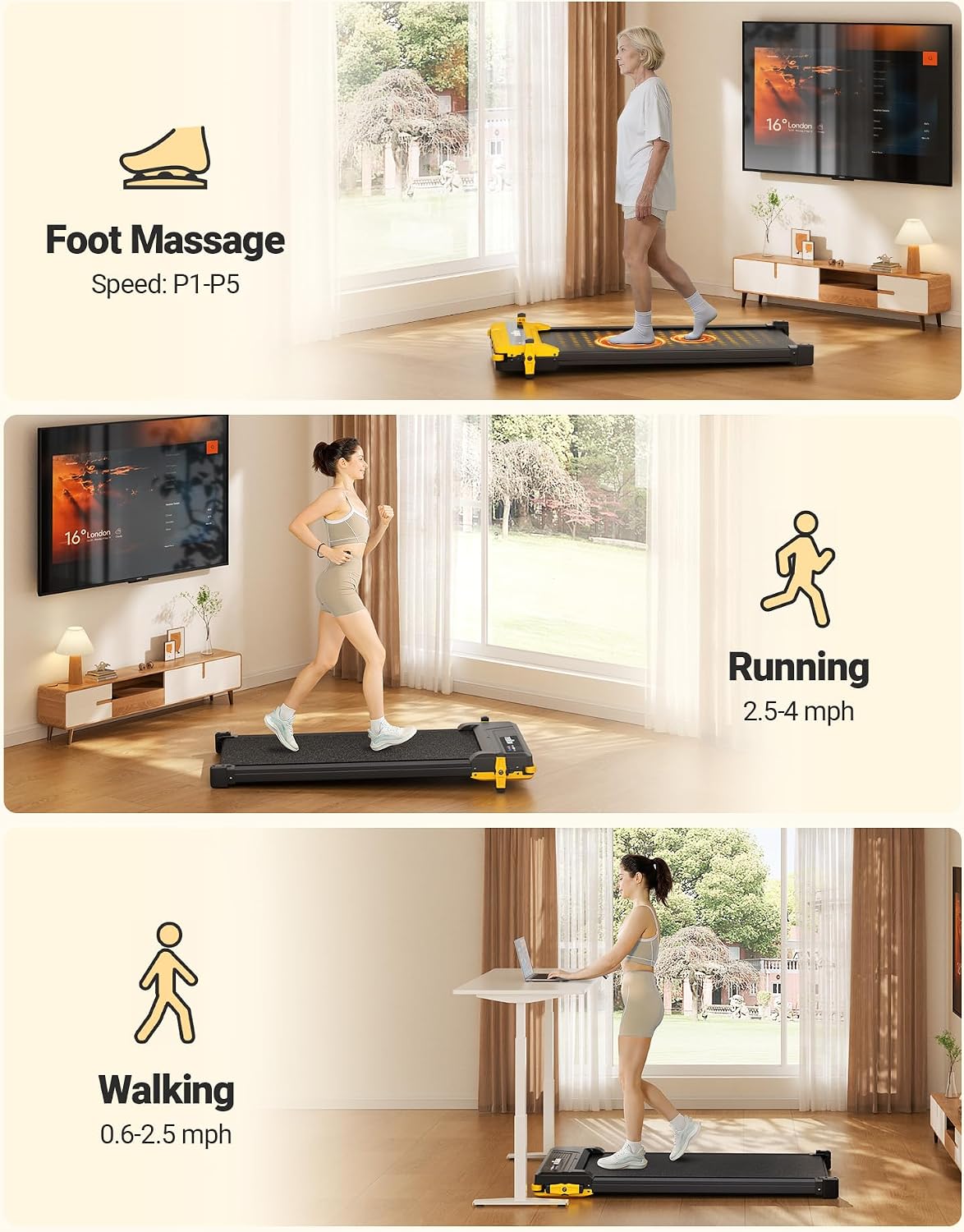 THERUN Massage Walking Pad