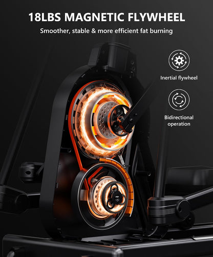THERUN Elliptical Exercise Machine, Electric Elliptical Machine for Home Use