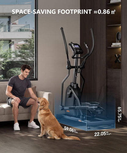 THERUN Elliptical Exercise Machine, Electric Elliptical Machine for Home Use