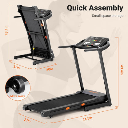 THERUN Incline Treadmill 0-12% Auto Incline Treadmill for Running and Walking