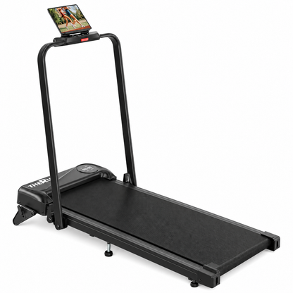 THERUN Smart App 2 in 1 Incline Walking Pad with Handle Bar