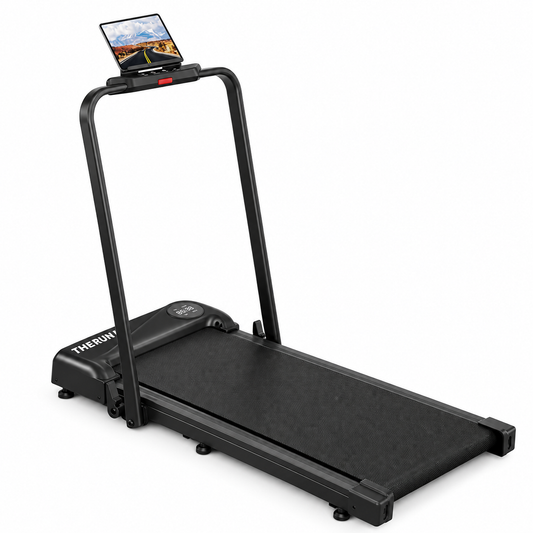 THERUN 2 in 1 Walking Pad with Handle Bar