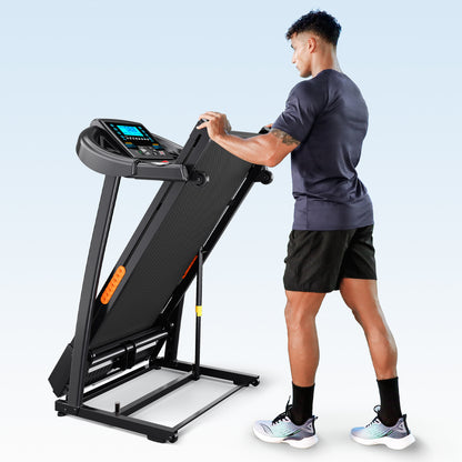 THERUN Incline Treadmill, Treadmills for Running and Walking, 300 lbs Weight Capacity Folding Treadmill with 0-15% Auto Incline, Wide Belt, 3.5 HP, App, Heart Rate