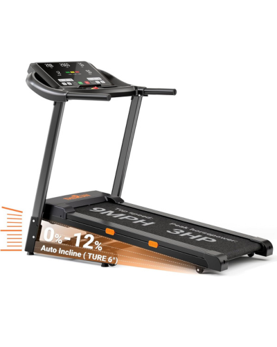 THERUN Incline Treadmill Auto Incline Treadmill for Running and Walking